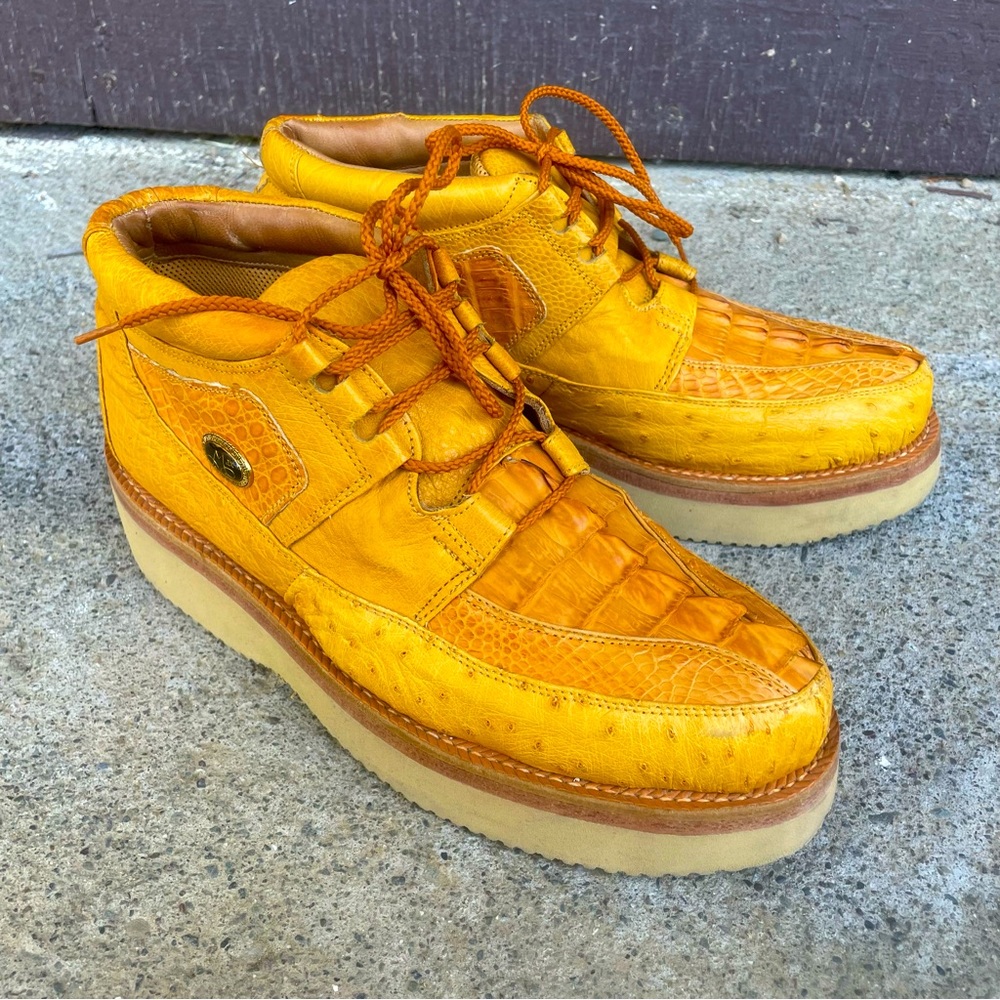 Genuine Ostrich & Crocodile Shoes/Boots